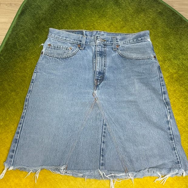 리바이스 505 데님 리워크 스커트 