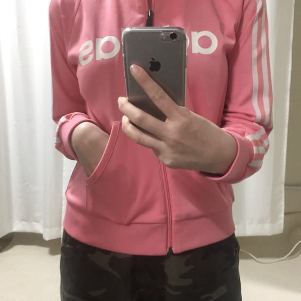 아디다스 핑크 져지 트랙탑 85