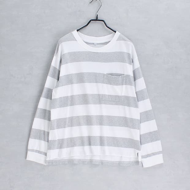 CLOSSHI _ oversize border L/S