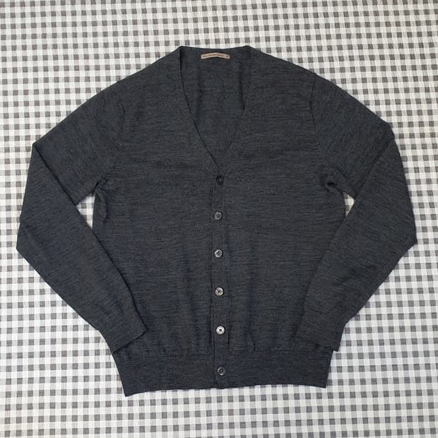 유니클로 울100 얇은 가디건 남자95