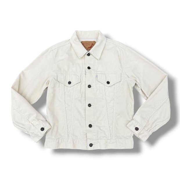 오어슬로우 코듀로이 화이트 숏자켓