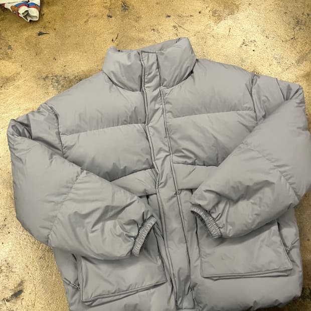 [정품/L] 코드그라피 회색 숏 패딩 점퍼 b18