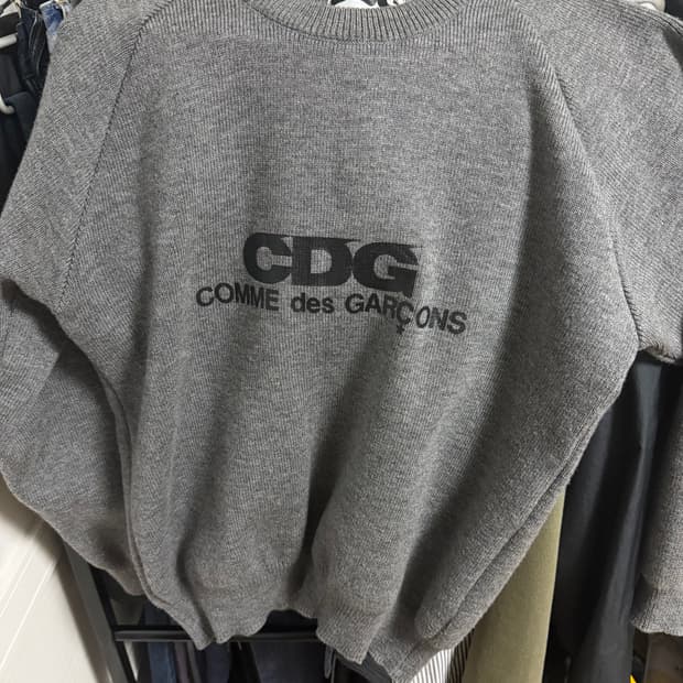 cdg 라운드넥 크루넥 니트