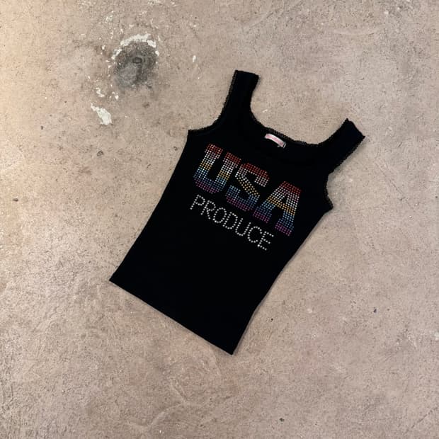 큐빅 골지 나시