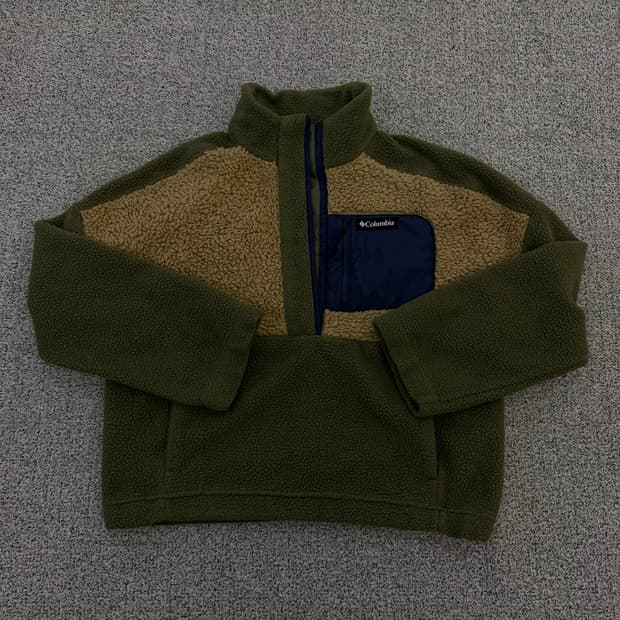 L 컬럼비아 반집업 후리스 플리스 0127H1