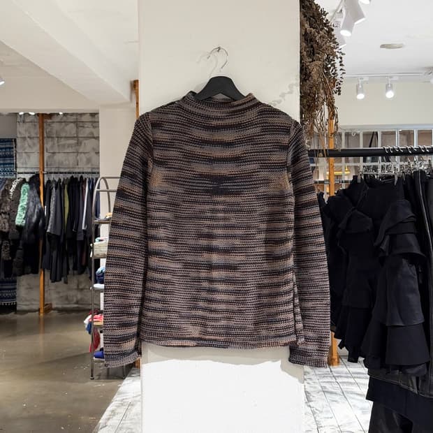 알파카 111 멀티컬러 알파카 울 블렌드 니트