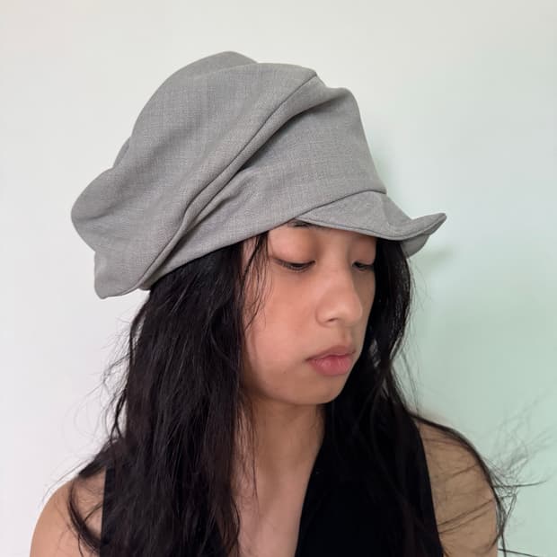 카시라 와이어 린넨 모자