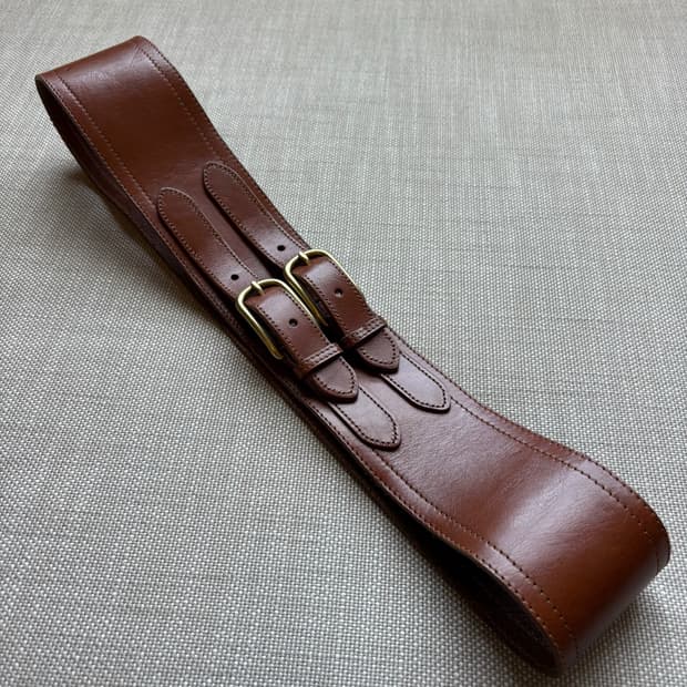 [31-32] USA J.CREW 이탈리안 레더 더블 버클 벨트