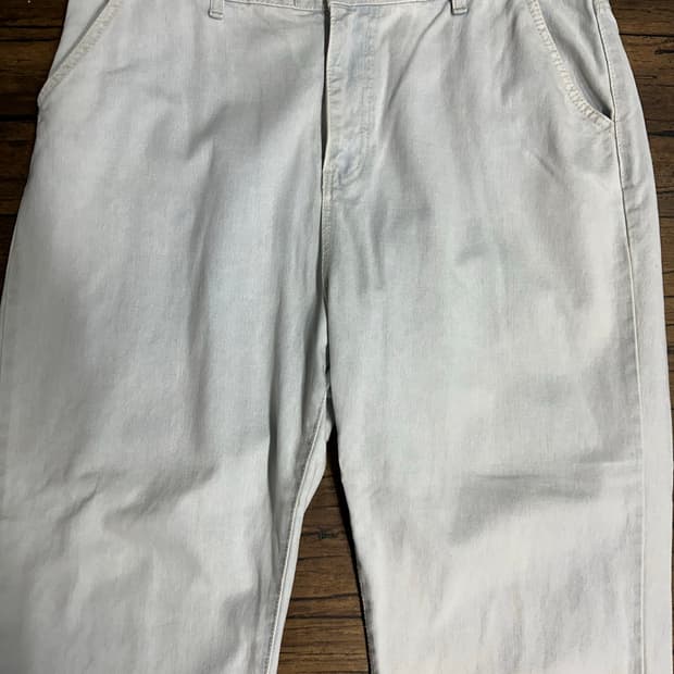 COCA DENIM 코카데님 아이스블루 컷오프 와이드 데님 팬츠 36