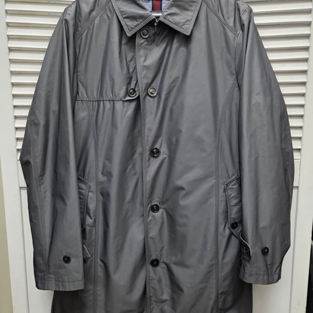 올젠 라이너 탈부착 싱글 트렌치 코트