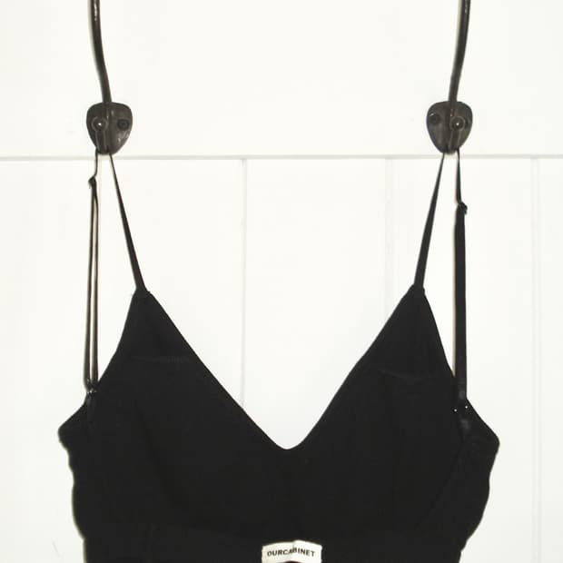 아워캐비넷 메이드 gelato bralette 젤라또 브라렛 블랙
