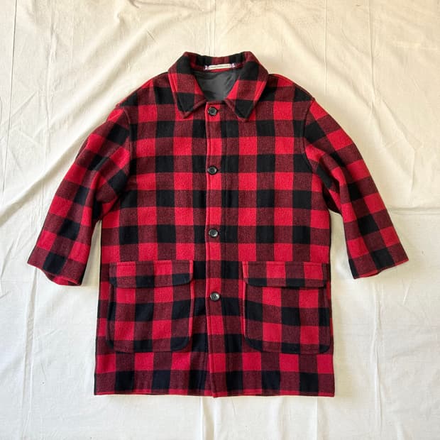 써헌트(sir-hunt) 블럭체크 오버코트(여성M)