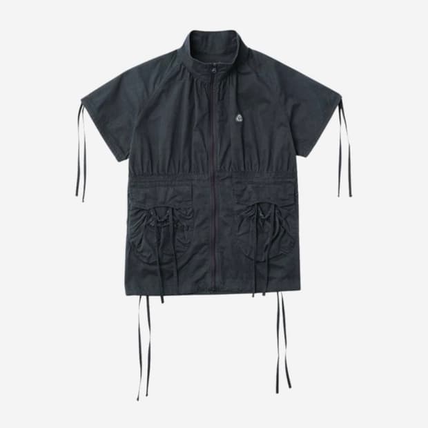 코이세이오 셔링 포켓 자켓 챠콜