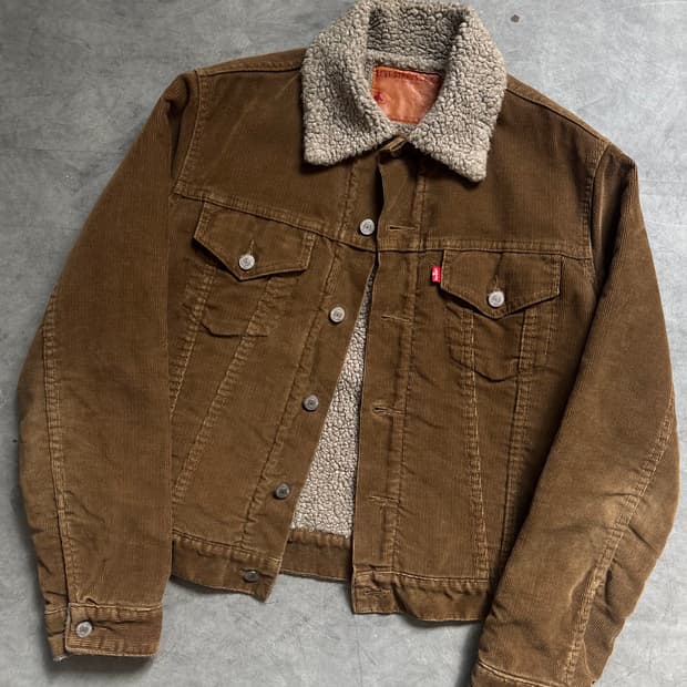 Levis 리바이스 브라운 컬러 코듀로이 자켓