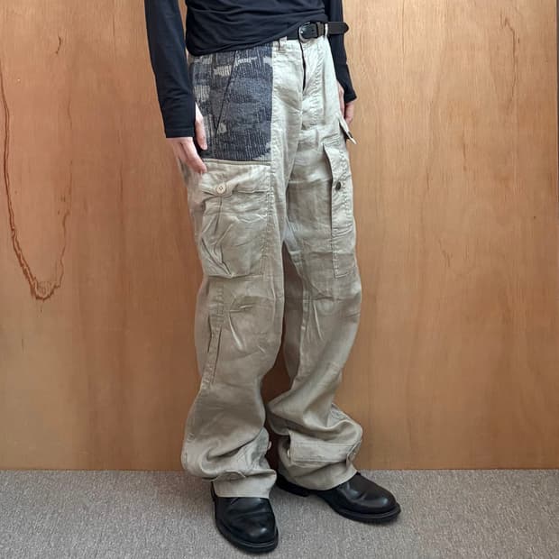 요지야마모토 y’s 패치 카고 팬츠