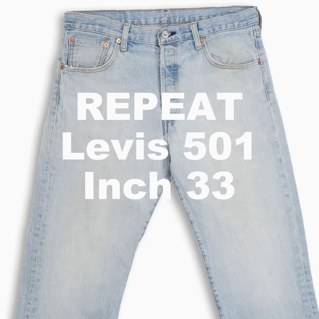 빈티지 리바이스 501 연청 33 인치 LV50133487