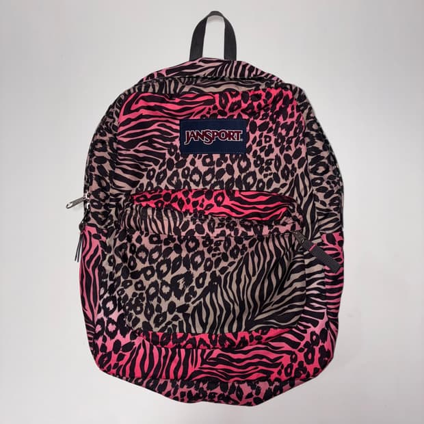 잔스포츠 레오파드 지브라 슈퍼브레이크 핑크