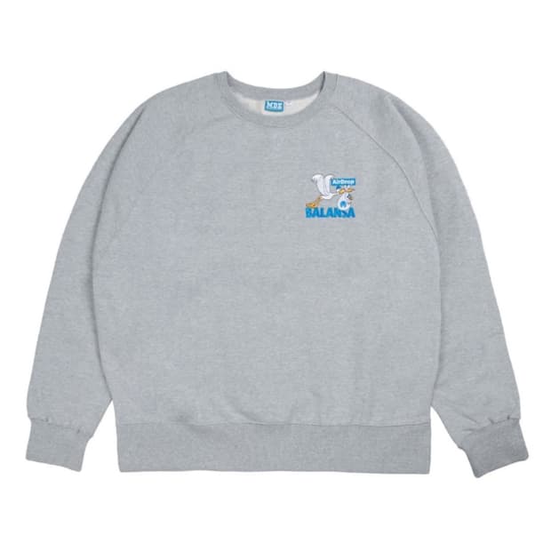 발란사 헤비웨이트 크루넥 그레이 XL size