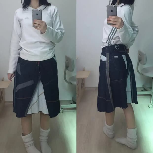 빈티지 아디다스 화이트 탑