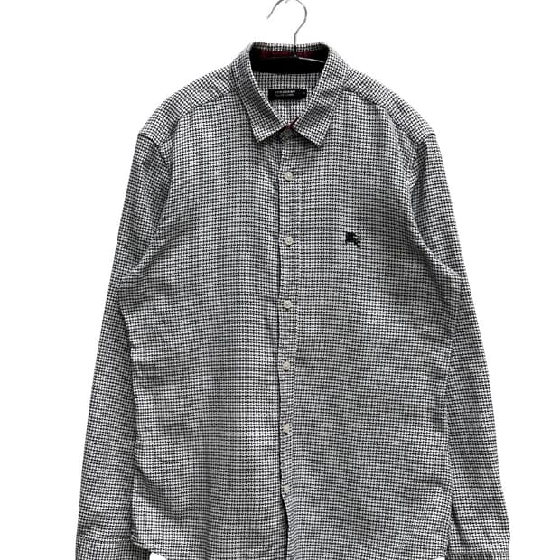 버버리 블랙라벨 지오메트릭 패턴 셔츠