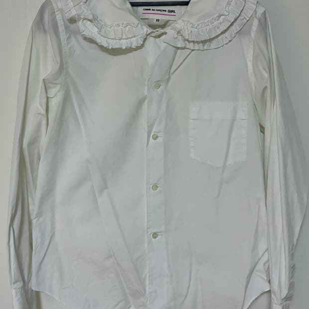 꼼데가르송걸 러플 셔츠 AD2018