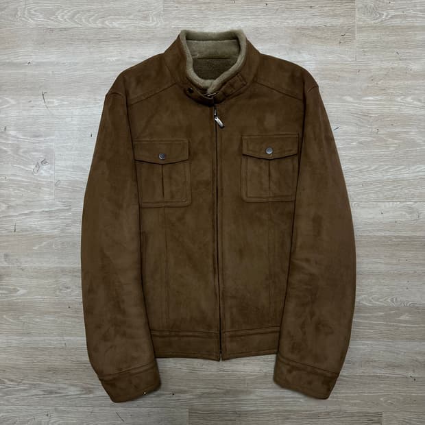 페리고드 에퍼안감 스웨이드 가죽자켓 [브라운] L/100