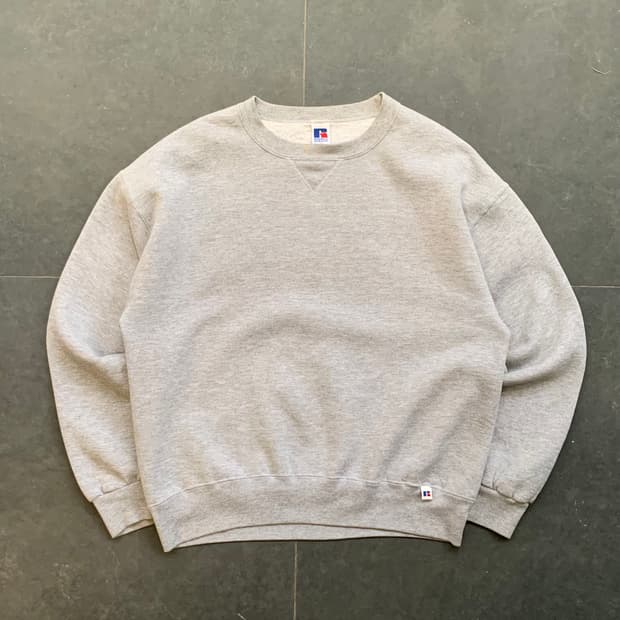 90s 러셀 애슬래틱 튜블러 스웻셔츠 그레이