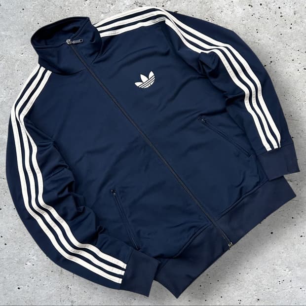 [100] 12s 아디다스 파이어버드 삼선 트랙탑 네이비