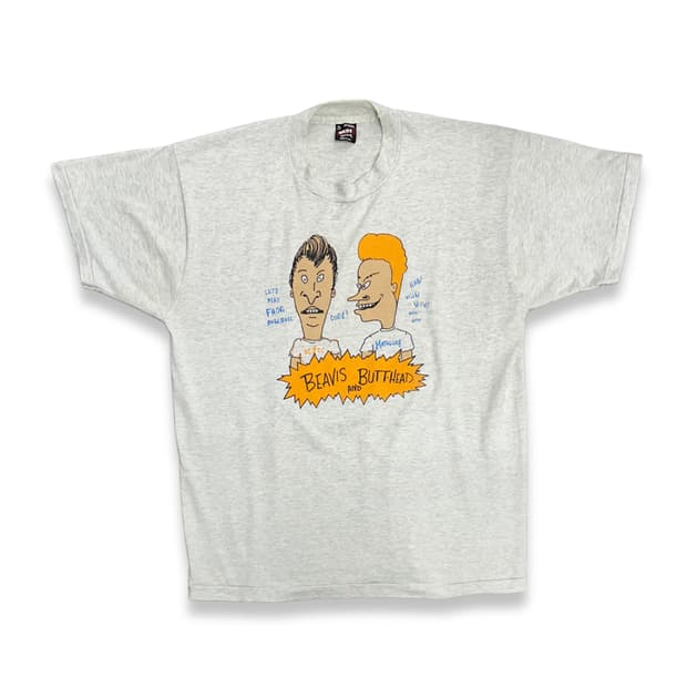 90s Beavis & Butt-Head 카툰 티셔츠 XL