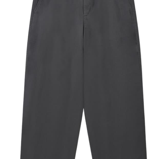 커버낫 와이드 치노 팬츠 차콜 라지