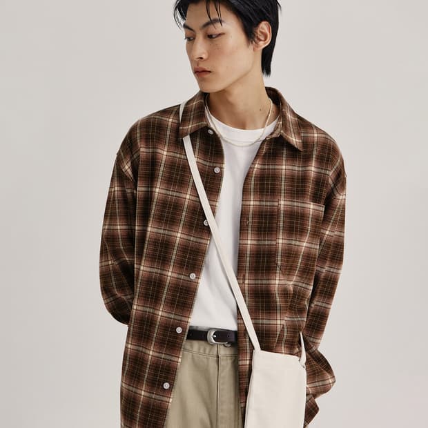 키뮤어 플란넬 체크셔츠/ 남자 셔츠 / 남성 셔츠 