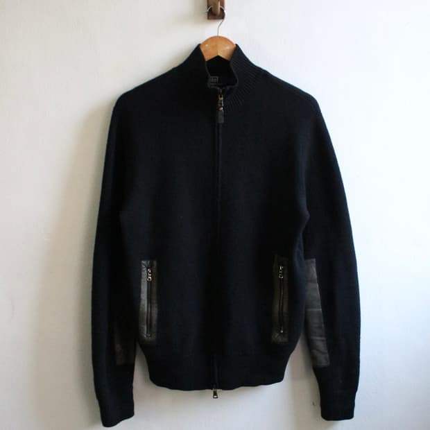 폴로 니트 집업