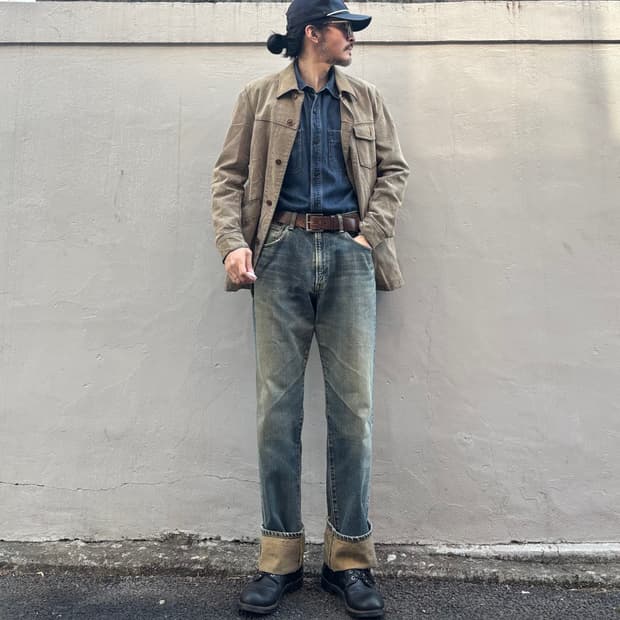 일본 에드윈 505x 셀비지 데님