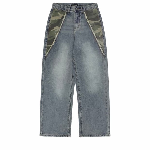 네스티킥 카모 포인트 데님