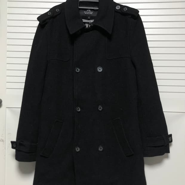 버버리 코트 울 블랙라벨 더블코트 자켓