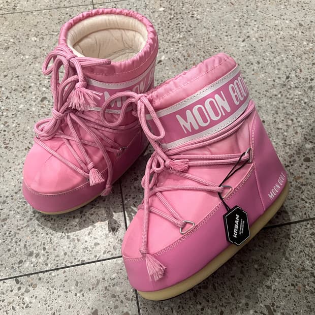 문부츠 숏 핑크 