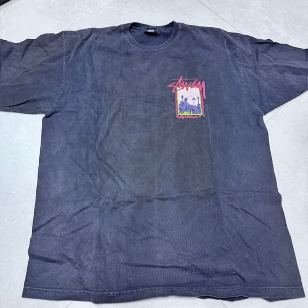 (중고/xl) 스투시 팜데저트티 블랙 xl