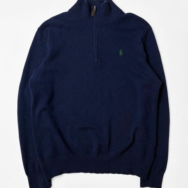 폴로 랄프로렌 00s 하프 울 니트 PN5121