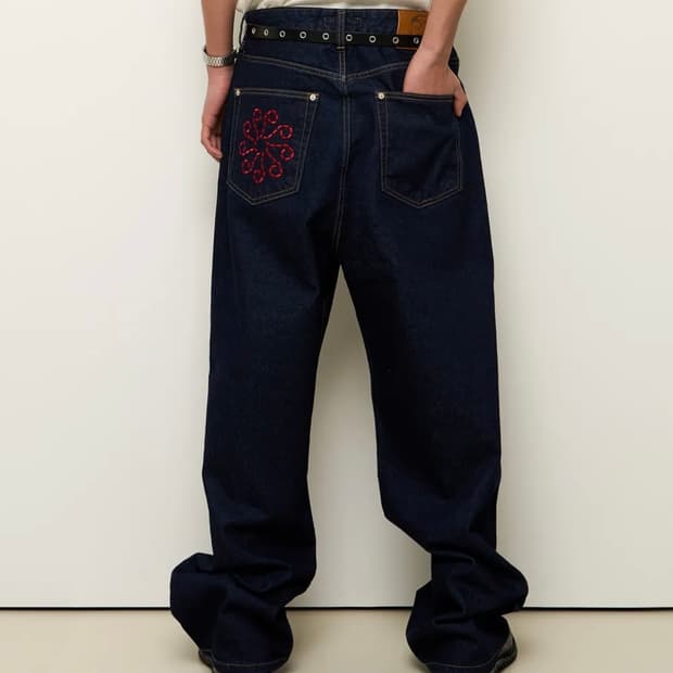 9999아카이브 Linking Wide Denim Pants