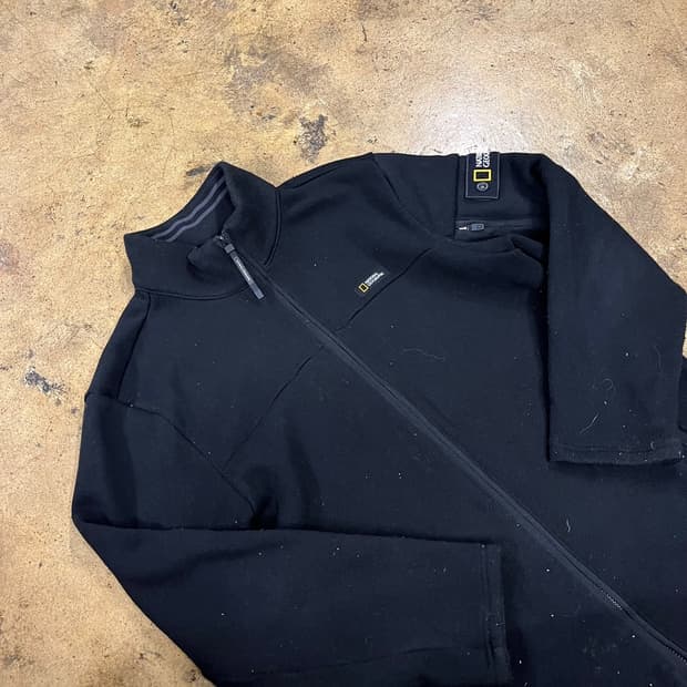 [정품/XL] 내셔널지오그래픽 블랙 기모 자켓 b10