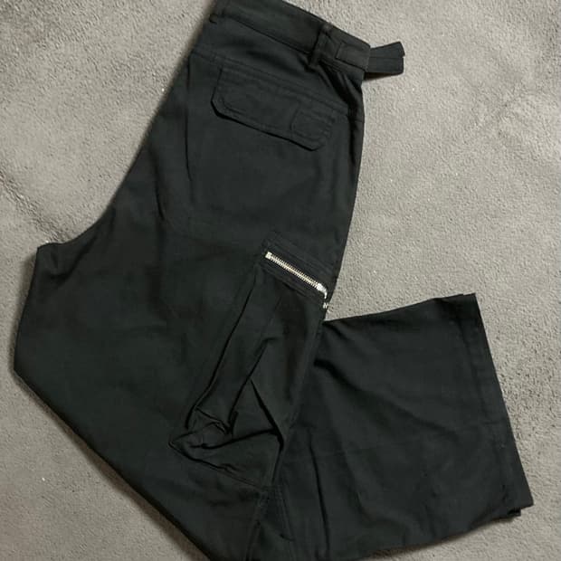 이에이 블랙 카고팬츠 LARGE