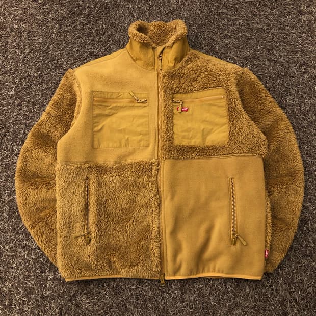 M 리바이스 공용 플리스 집업 후리스 자켓