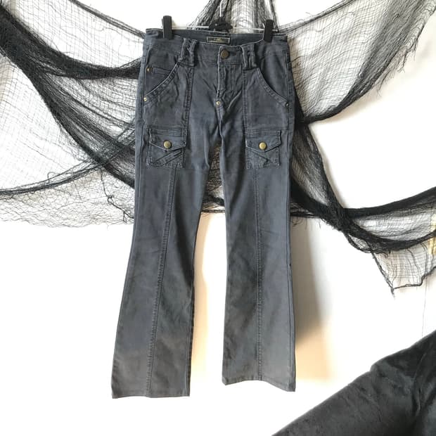 Y2k mood pocket detailed bootscut pants 