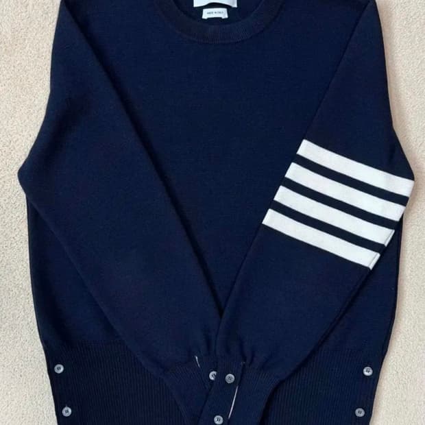 톰브라운 밀라노스티치 네이비 니트 2사이즈