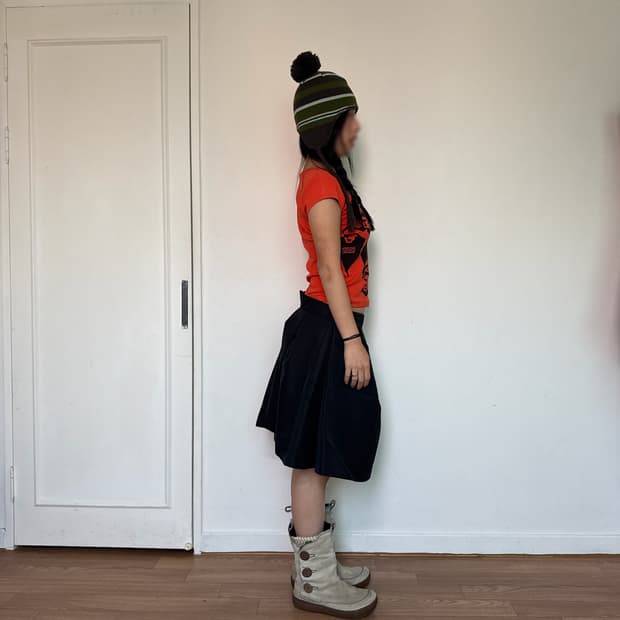 알렉산더맥퀸 볼륨 미디스커트