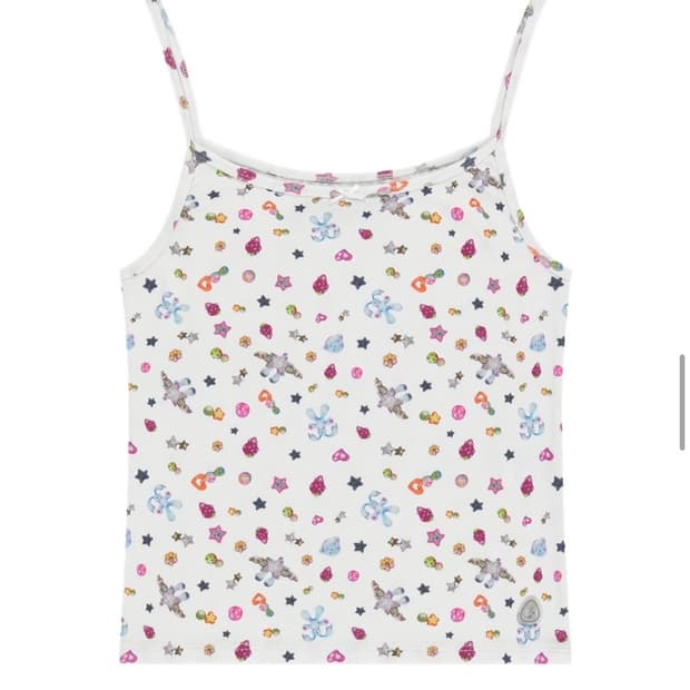 코이세이오 EMA TINY FRIENDS SLEEVELESS WHITE