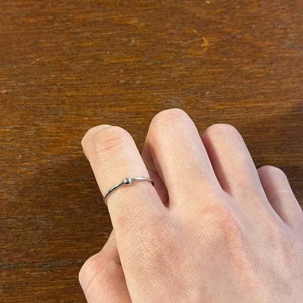 새상품 여성 신주 원구슬 반지 