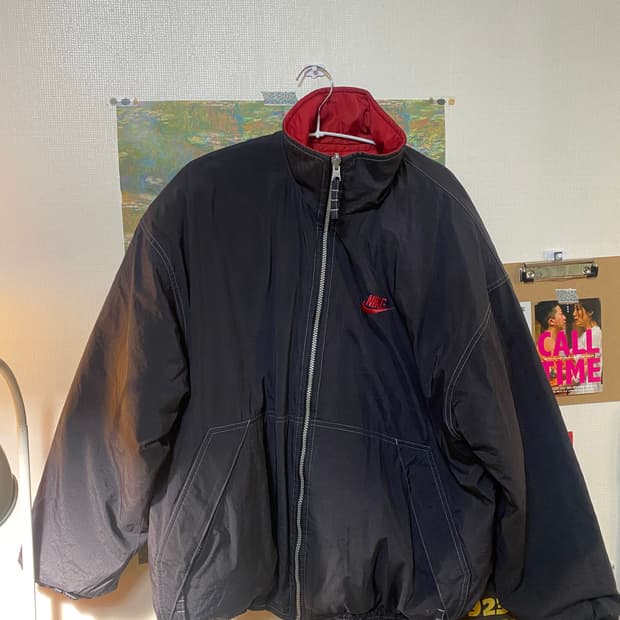 빈티지 나이키 리버시블 패딩