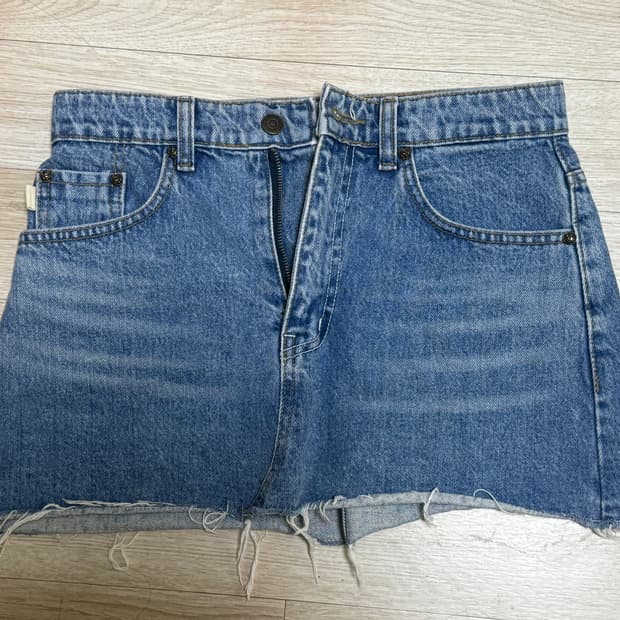 글로니 클래식 데님 미니 스커트