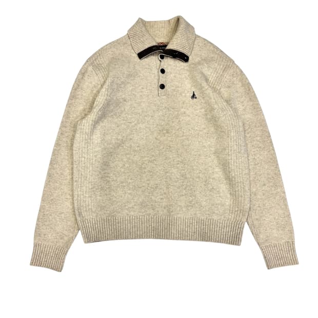 빈폴 울 하프집업 니트